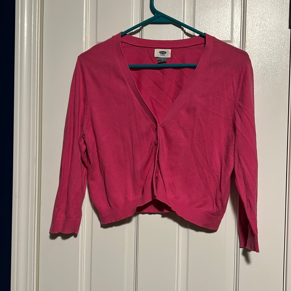Old Navy size large cropped cardigan